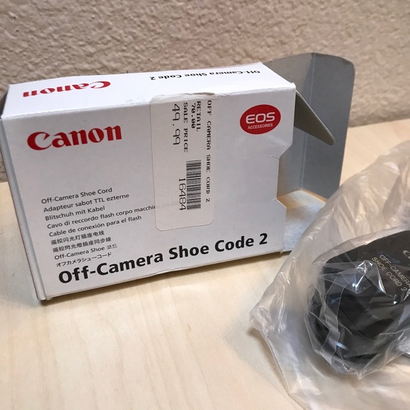Canon Off-Camera Shoe Code 2 Camera Accessory Photography Flash NIB NWT - Picture 4 of 5